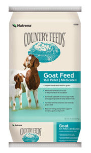 Country Feeds 16% Pelleted Goat Feed - Medicated